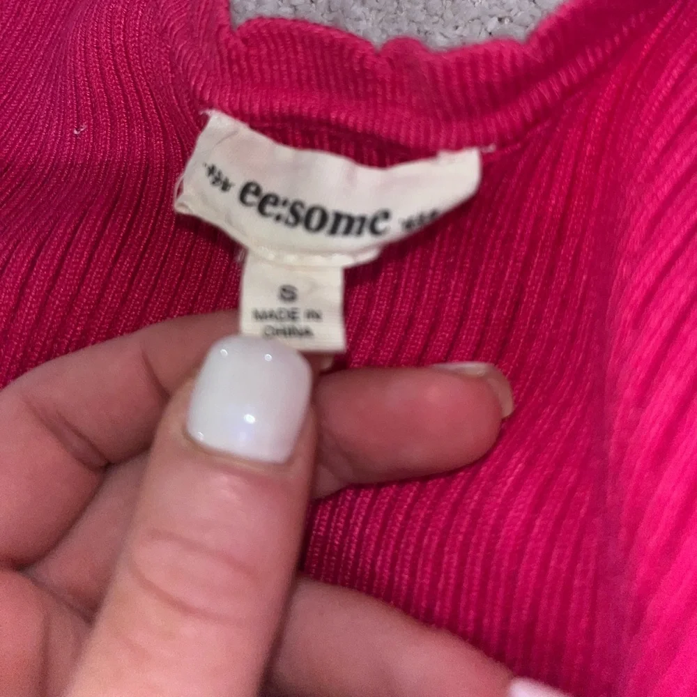 Pink Ribbed Tank Top - Picture 5 of 5